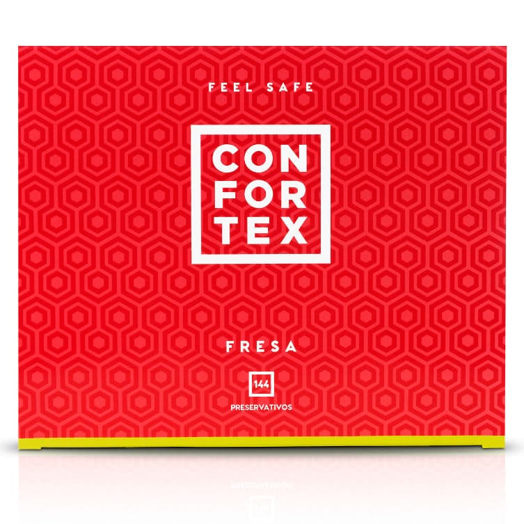 CONFORTEX - STRAWBERRY CONDOM 144 UNITS thumb 2