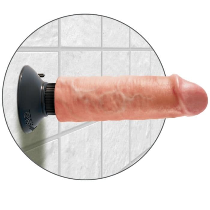 KING COCK - 15.24 CM VIBRATING COCK FLESH thumb 5
