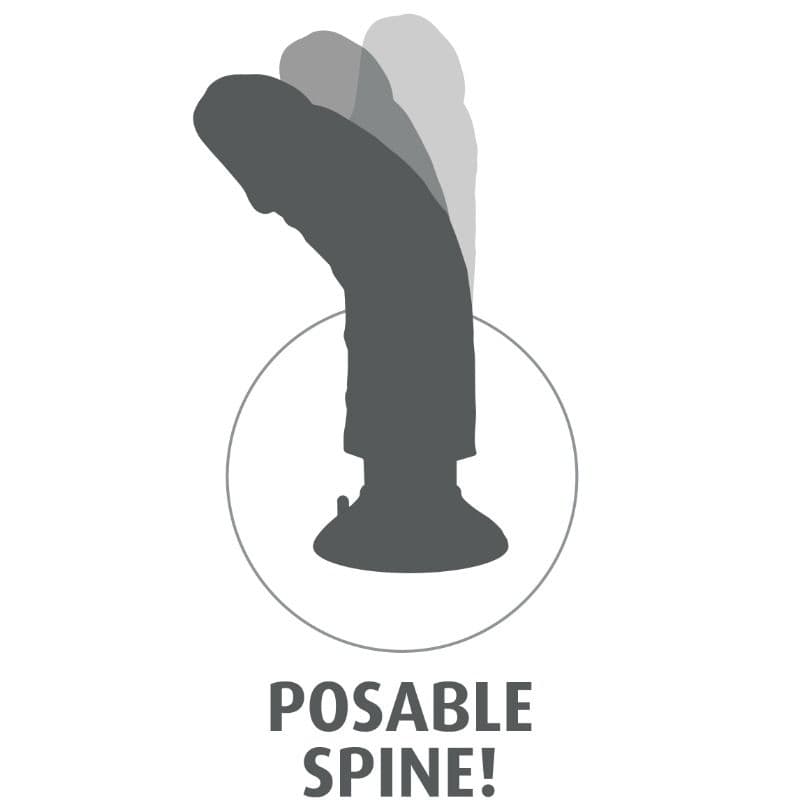 KING COCK - 15.24 CM VIBRATING COCK FLESH thumb 7