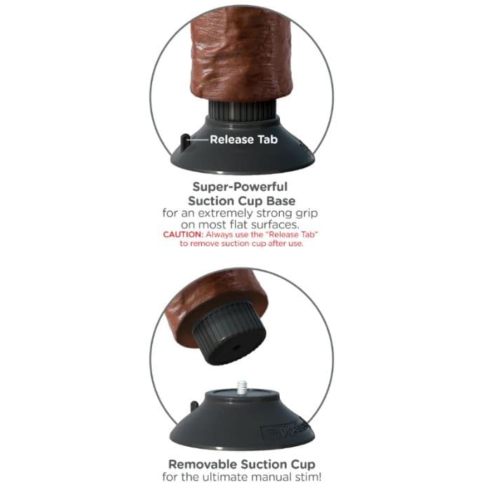 KING COCK - VIBRATING COCK BROWN 17.78 CM thumb 4