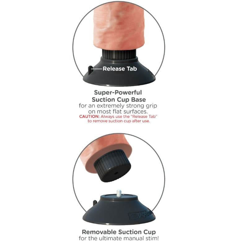 KING COCK - 23 CM VIBRATING COCK FLESH thumb 4