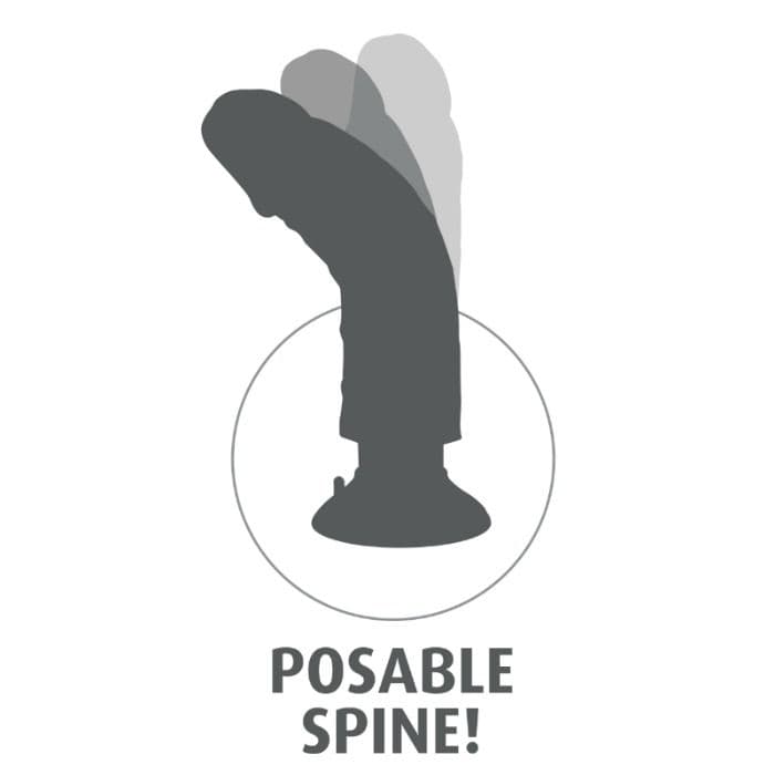 KING COCK - 20.3 CM VIBRATING COCK WITH BALLS FLESH thumb 6