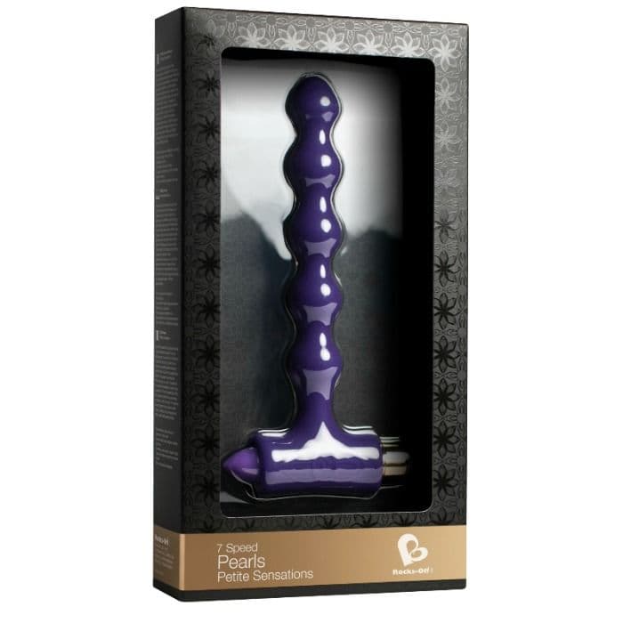 ROCKS-OFF - ANAL PLUG WITH VIBRATION AND RIVERLES PETITE SENSATIONS PEARLS thumb 2