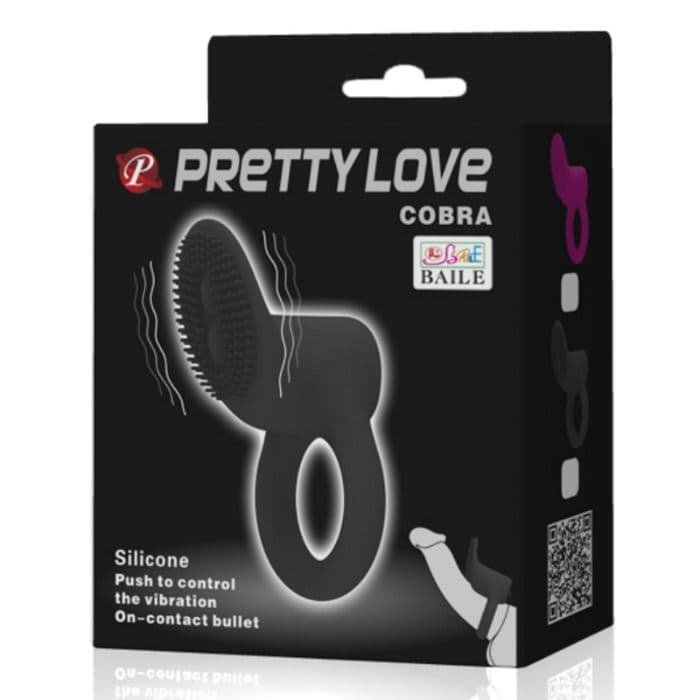 PRETTY LOVE - COBRA VIBRATOR RING BLACK thumb 7