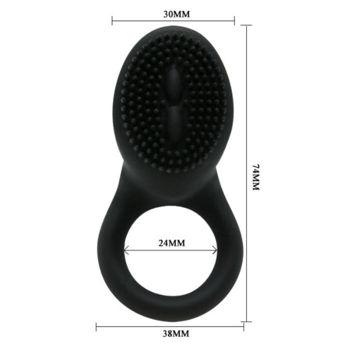 PRETTY LOVE - COBRA VIBRATOR RING BLACK thumb 5