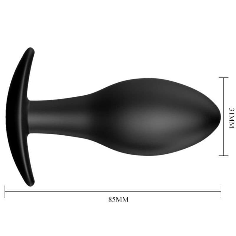 PRETTY LOVE - ANAL PLUG SILICONE ANCHOR 8.5 CM BLACK thumb 5