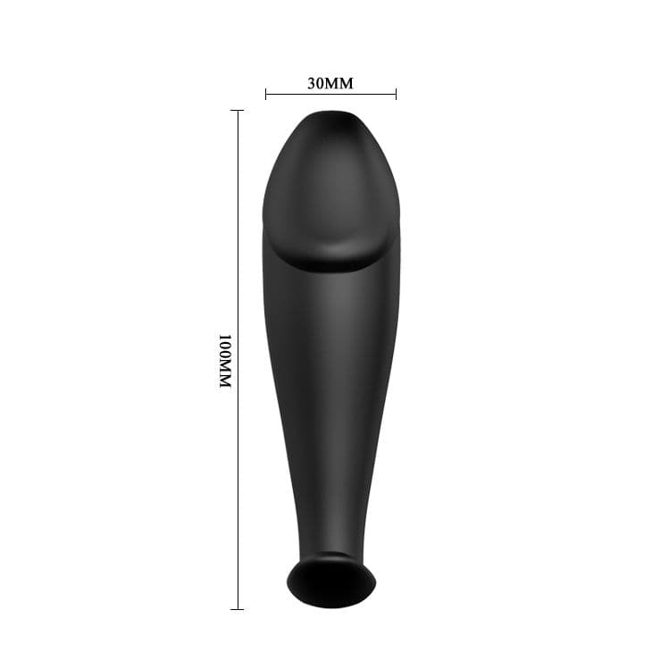 PRETTY LOVE - SILICONE ANAL PLUG PENIS FORM AND 12 VIBRATION MODES BLACK thumb 4