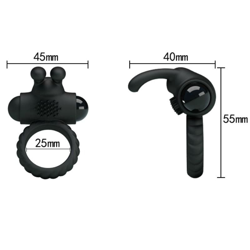 PRETTY LOVE - EUDORA VIBRATING RING WITH STIMULATOR thumb 6
