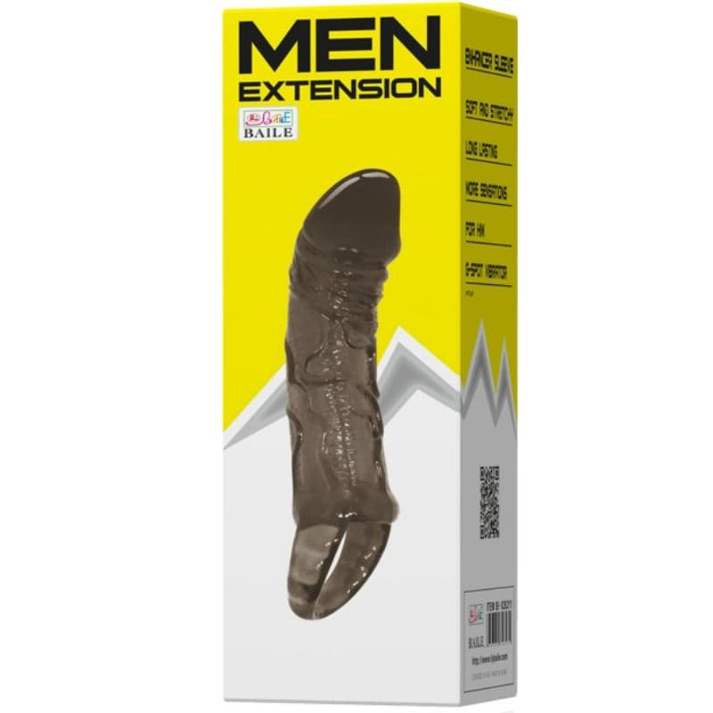BAILE - PENIS EXTENSION SHEATH WITH STRAP FOR TESTICLES 11.5 CM thumb 7