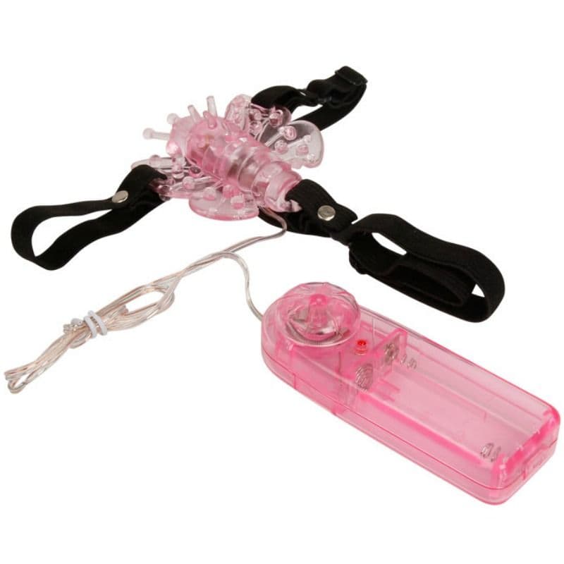 BAILE - HARNESS WITH MULTIVESPEED VIBRATING BUTTERFLY thumb 2