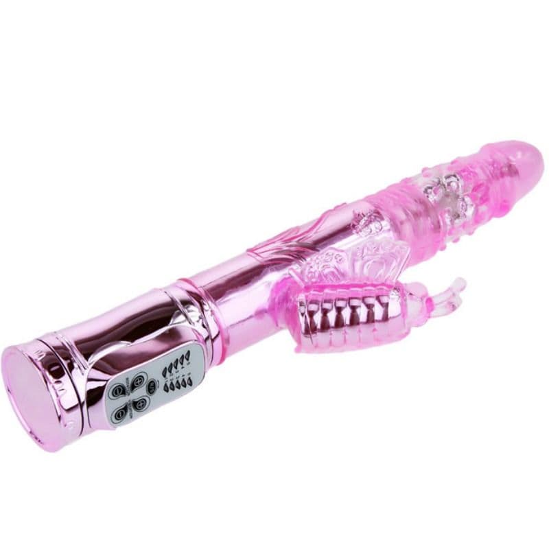 BAILE - RECHARGEABLE VIBRATOR WITH ROTATION AND THROBBING BUTTERF STIMULATOR thumb 3
