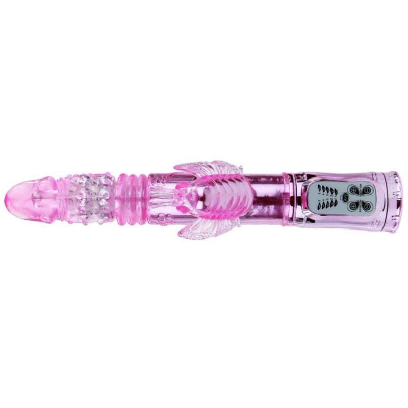 BAILE - RECHARGEABLE VIBRATOR WITH ROTATION AND THROBBING BUTTERF STIMULATOR thumb 4