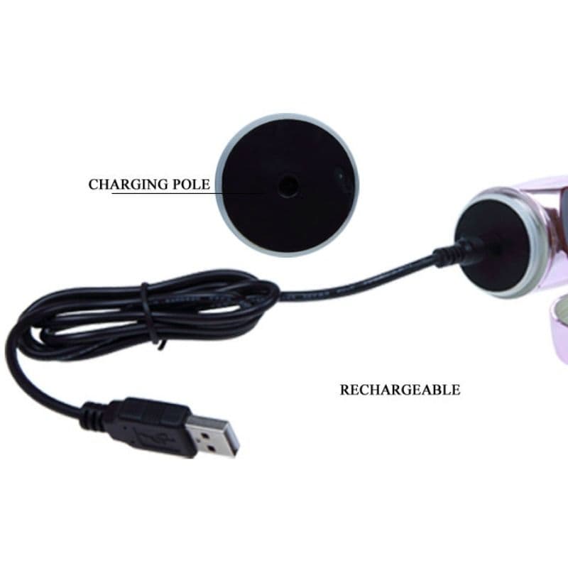 BAILE - RECHARGEABLE VIBRATOR WITH ROTATION AND THROBBING BUTTERF STIMULATOR thumb 7