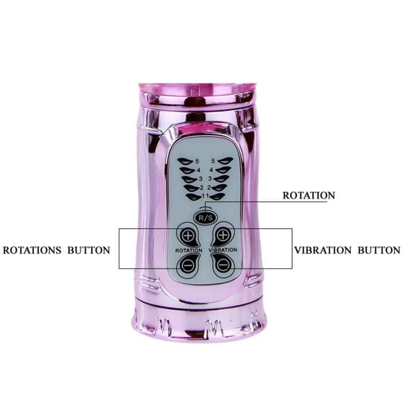BAILE - RECHARGEABLE VIBRATOR WITH ROTATION AND THROBBING BUTTERF STIMULATOR thumb 10