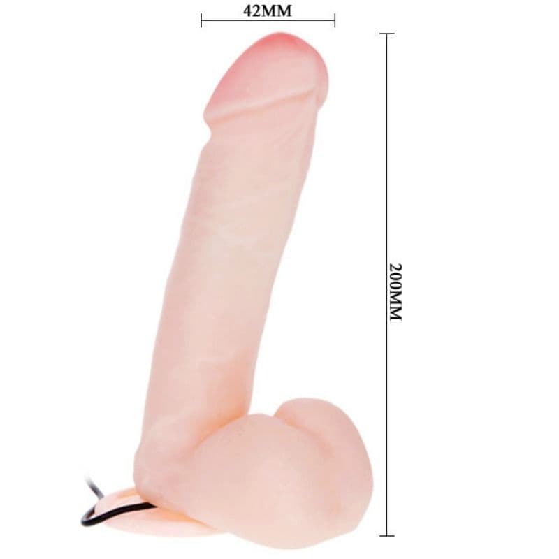 BAILE - REALISTIC DILDO WITH VIBRATION AND ROTATION 20 CM thumb 4