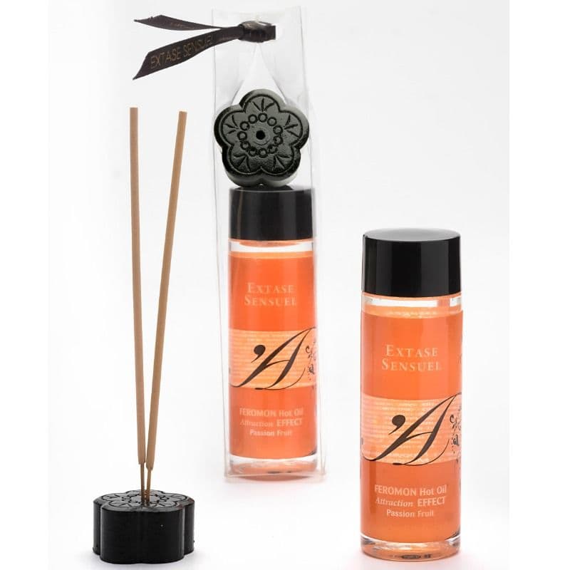 EXTASE SENSUAL - HEAT EFFECT MASSAGE OIL WITH PASSION FRUIT PHEROMONES 100 ML thumb 2