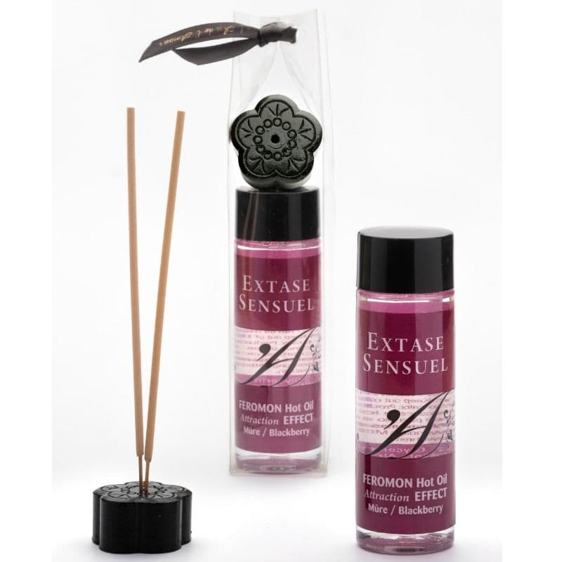 EXTASE SENSUAL - HEATING EFFECT MASSAGE OIL WITH BLACKBERRY PHEROMONES 100 ML thumb 2