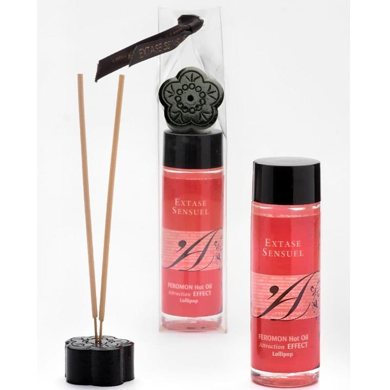 EXTASE SENSUAL - HEAT EFFECT MASSAGE OIL WITH PIRULET PHEROMONES 100 ML thumb 2