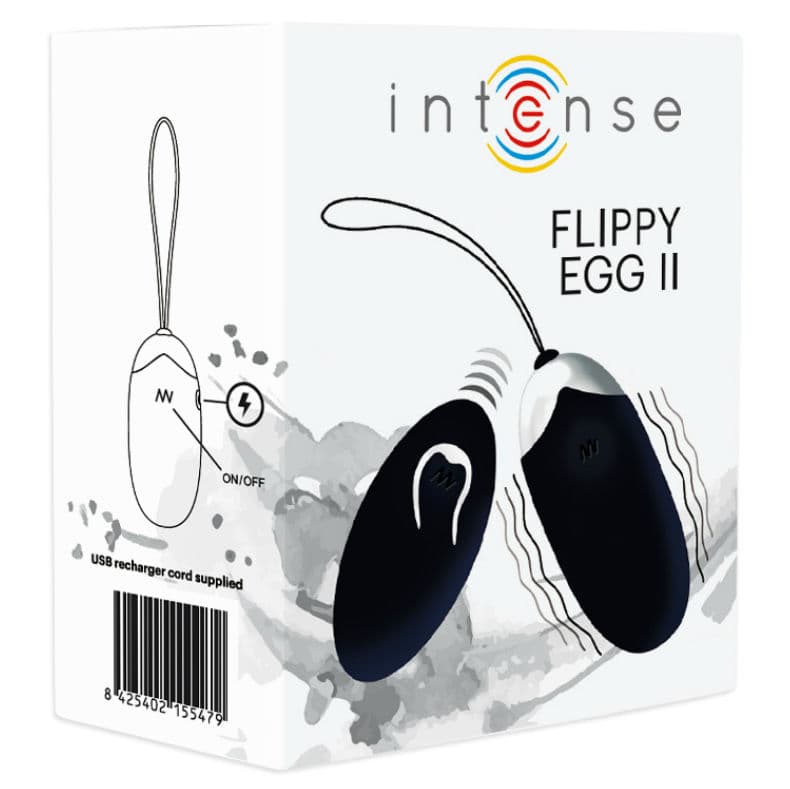 INTENSE - FLIPPY II VIBRATING EGG WITH REMOTE CONTROL BLACK thumb 5