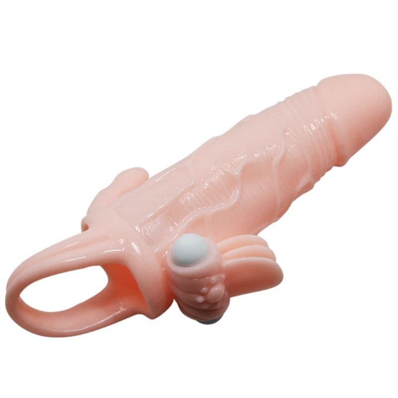 BAILE - BRAVE MAN PENIS COVER WITH CLIT AND ANAL STIMULATION FLESH 16.5 CM thumb 5
