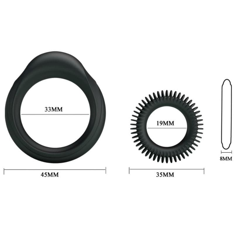 BAILE - KIT 2 SILICONE RINGS RING MANHOOD thumb 5