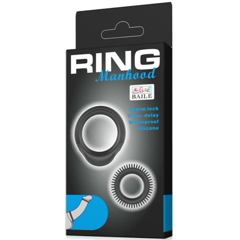 BAILE - KIT 2 SILICONE RINGS RING MANHOOD thumb 6