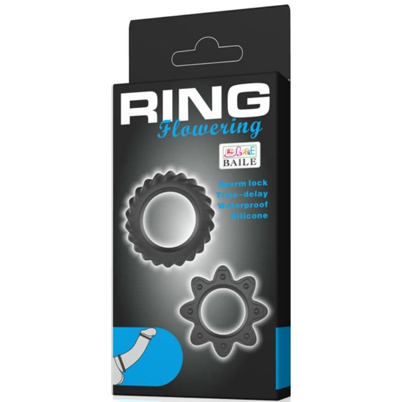 BAILE - KIT 2 RING FLOWERING SILICONE RINGS thumb 6