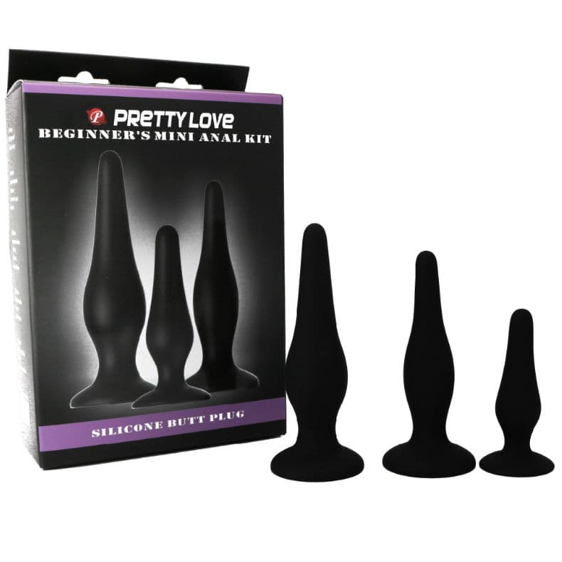 PRETTY LOVE - ANAL PLUGS SILICONE INITIATION KIT thumb 4