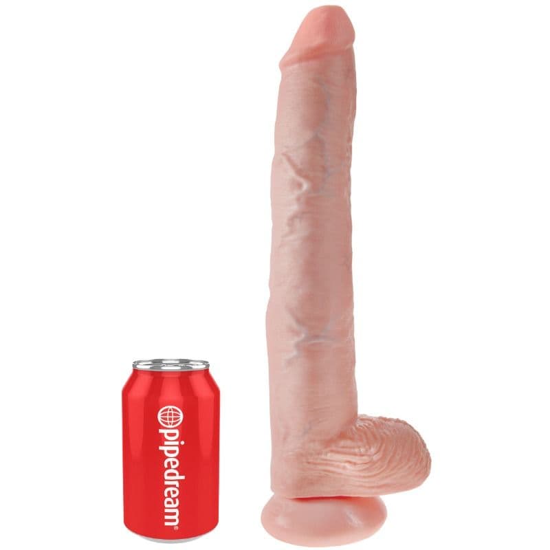 KING COCK - DILDO WITH BALLS 35.6 CM FLESH thumb 3