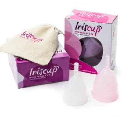 IRISCUP - LARGE PINK MONTH CUP + FREE STERILIZER BAG thumb 3