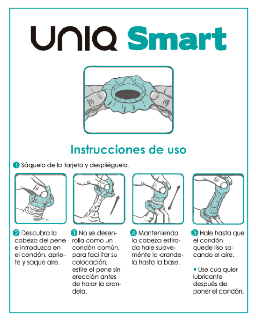 UNIQ - SMART LATEX FREE PRE-ERECTION CONDOMS 3 UNITS thumb 2
