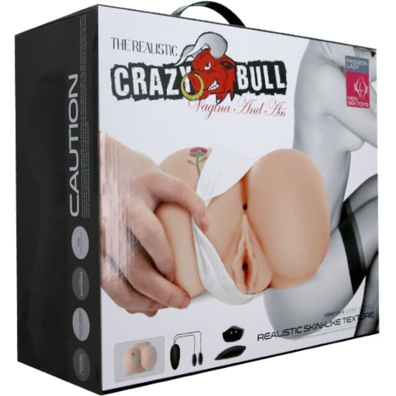 CRAZY BULL - VAGINA AND ANUS WITH REALISTIC TATTOO WITH VIBRATION thumb 11