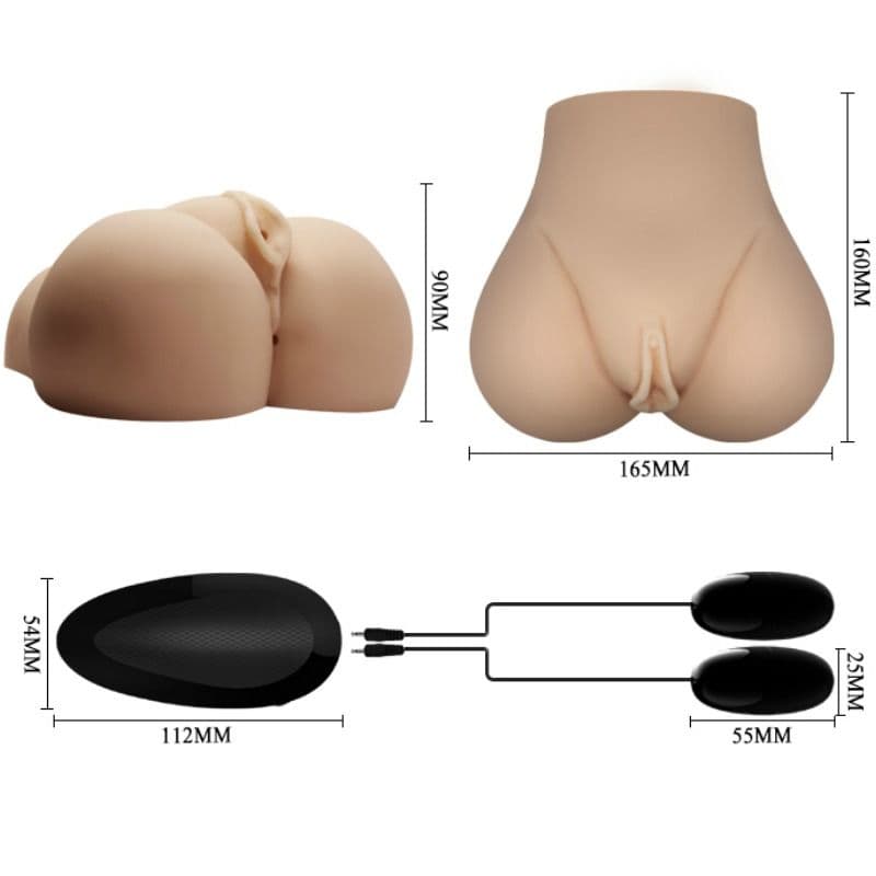 CRAZY BULL - REALISTIC VAGINA AND ANUS WITH VIBRATION POSITION 7 thumb 9