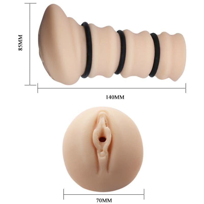 CRAZY BULL - MASTURBADOR WITH RINGS VAGINA MODEL 2 thumb 5