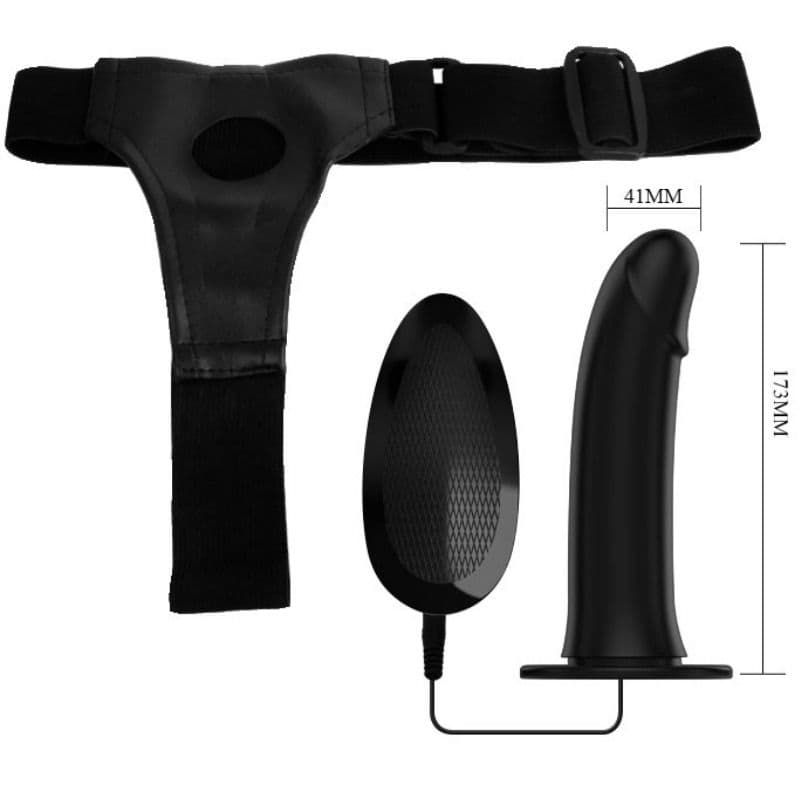 PRETTY LOVE - VITO STRAP ON WITH HOLLOW DILDO AND VIBRATION 17.3 CM thumb 5