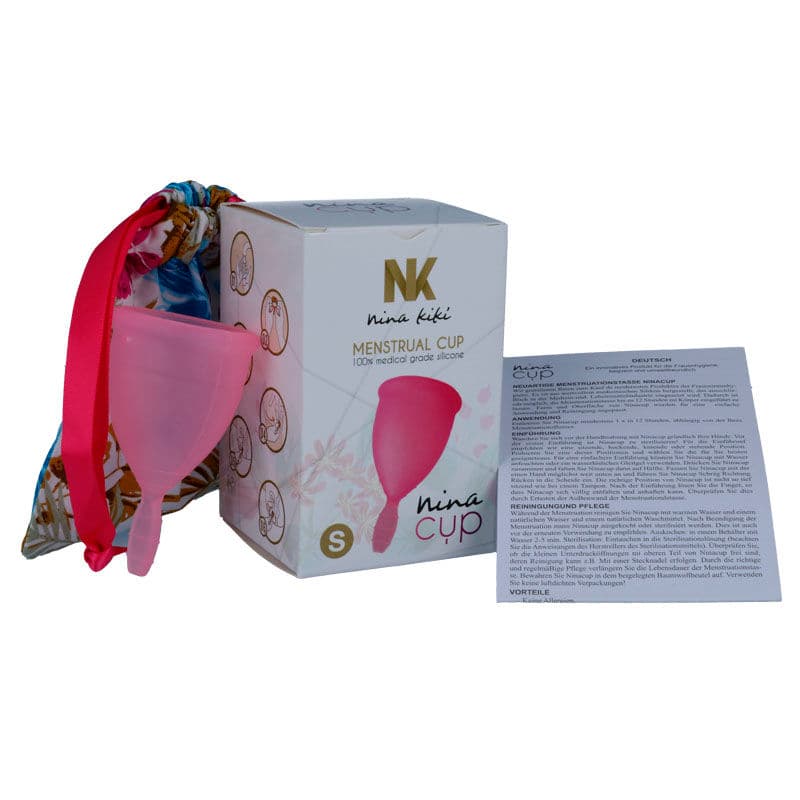 NINA KIKÍ - MENSTRUAL CUP PINK - SIZE S thumb 5