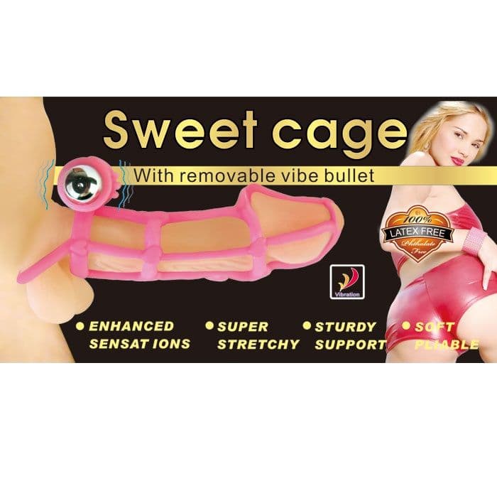 BAILE - SWEET 10 RHYTHMS SILICONE COVER AND RING FOR THE PINK PENIS thumb 3