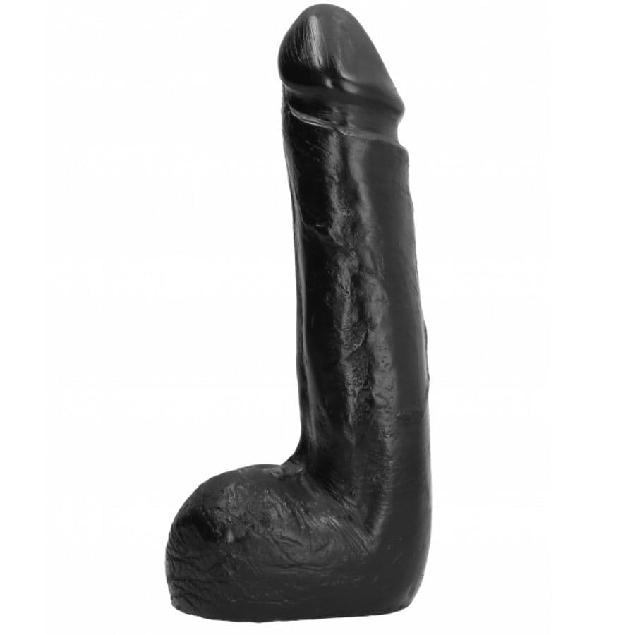 ALL BLACK - SOFT BLACK REALISTIC DILDO 20 CM thumb 2