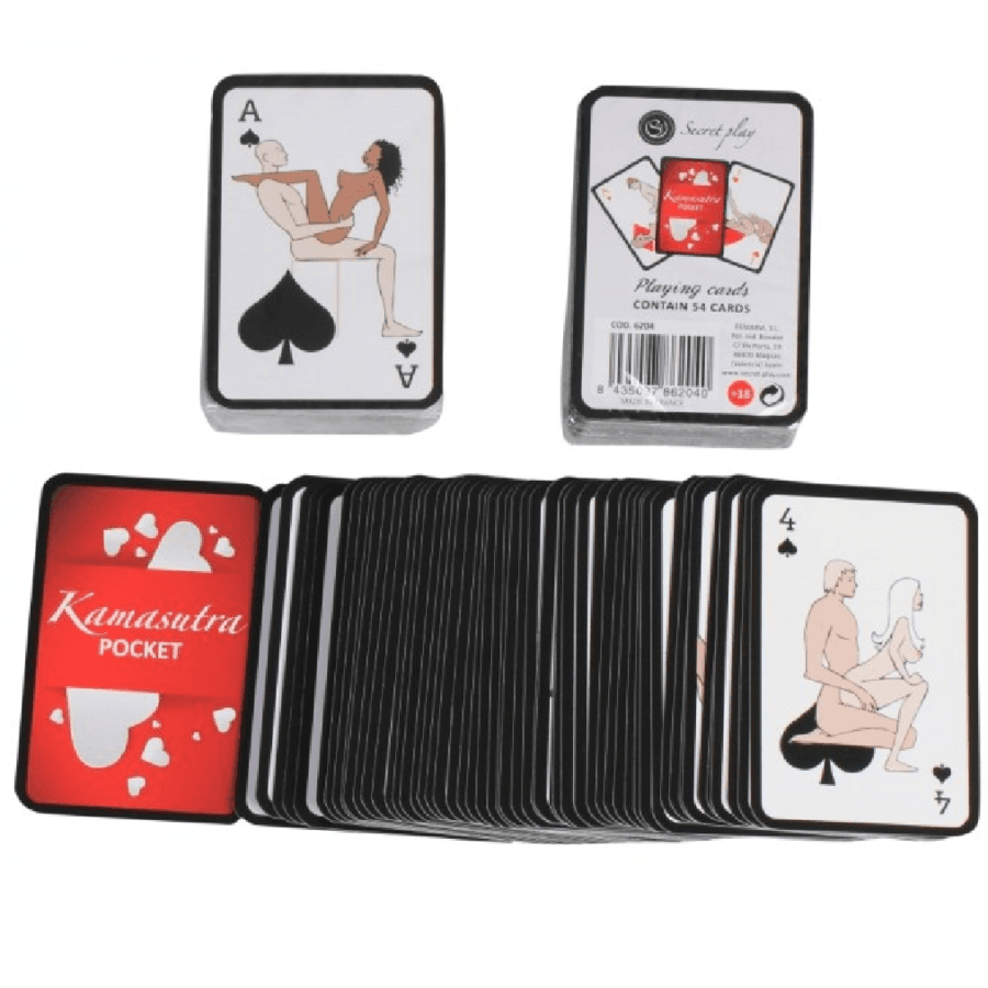 SECRETPLAY - POCKET KAMASUTRA PLAYING CARDS (ES/EN/PT/IT/FR/DE)