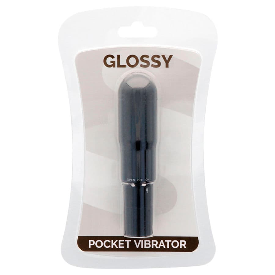 GLOSSY - POCKET VIBRATOR BLACK thumb 3
