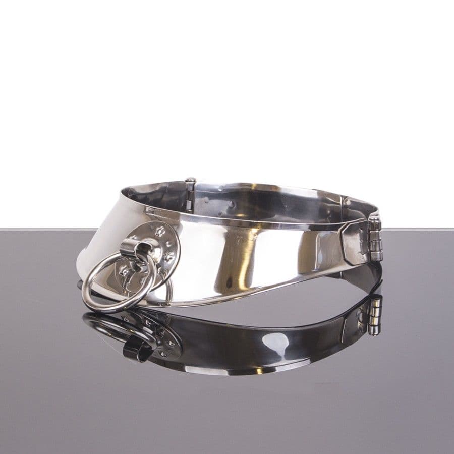 METAL HARD - RESTRAINT COLLAR WITH RING thumb 2