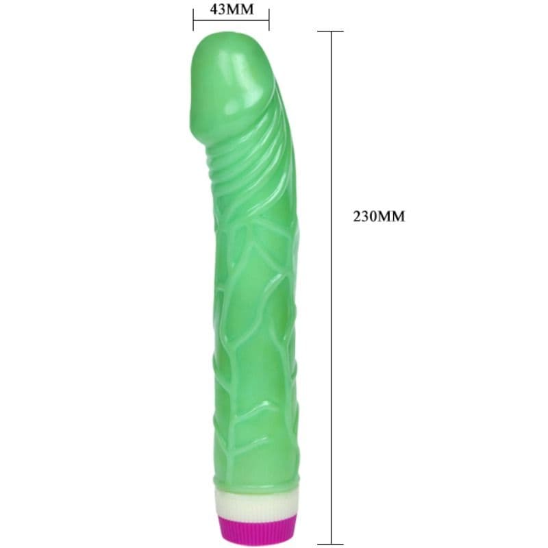 BAILE - WAVES OF PLEASURE VIBRATOR 23 CM GREEN thumb 7