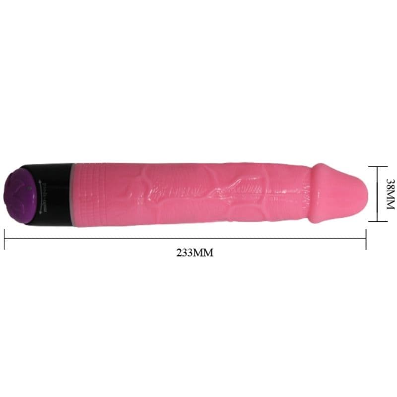 BAILE - COLORFUL SEX REALISTIC VIBRATOR PINK 23 CM thumb 8