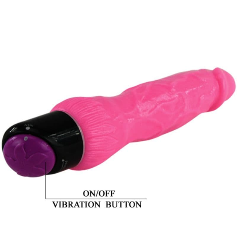 BAILE - COLORFUL SEX REALISTIC VIBRATOR PINK 24 CM thumb 6