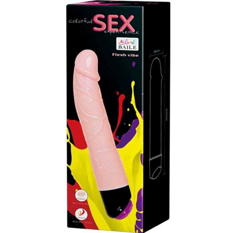 BAILE - COLORFUL SEX VIBRATION AND ROTATION 24 CM thumb 8