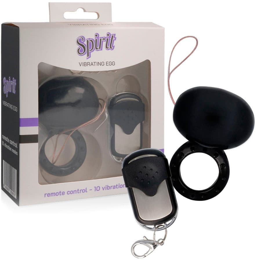 SPIRIT - VIBRATING REMOTE CONTROL COCK RING BLACK thumb 2