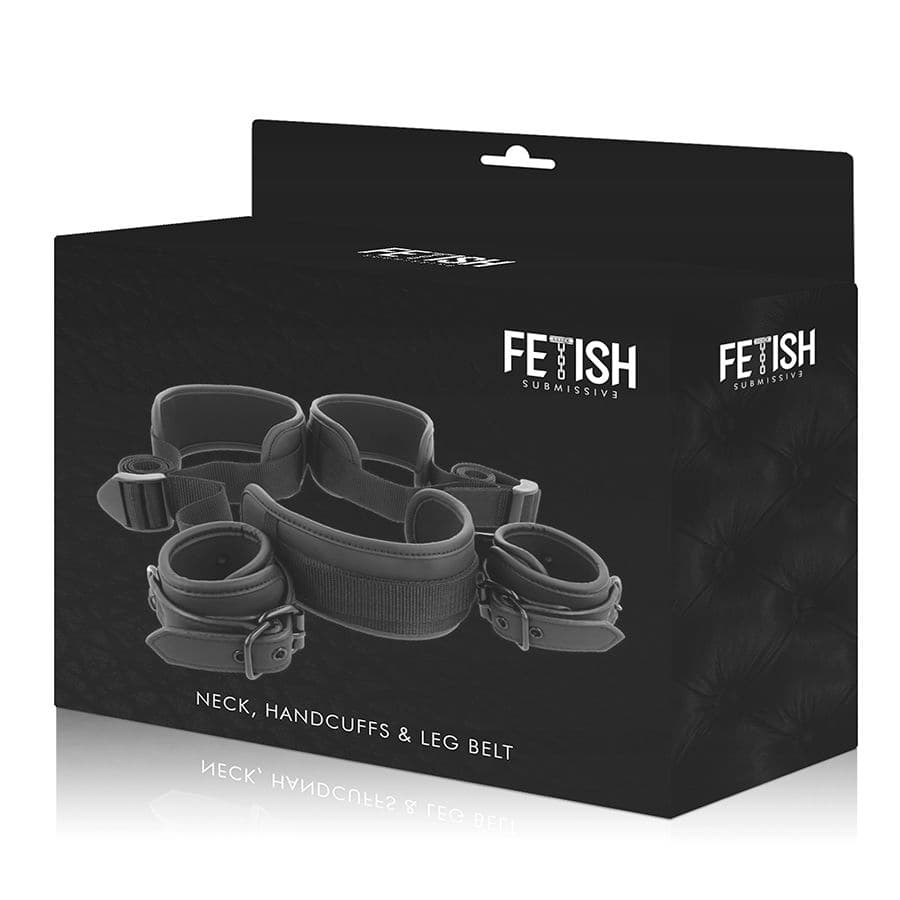 FETISH SUBMISSIVE - OPEN LEGS POSITION WITH NOPRENE LINING HANDCUFFS thumb 11