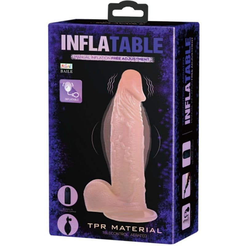 BAILE - REALISTIC VIBRATING AND INFLATABLE DILDO thumb 8