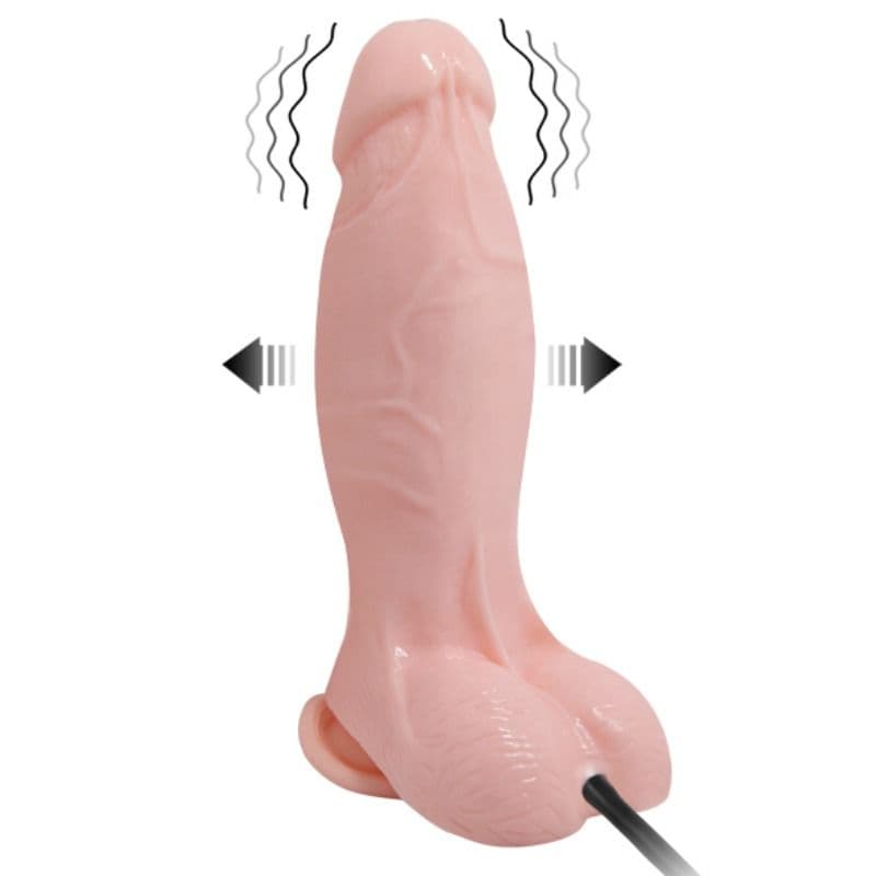 BAILE - REALISTIC VIBRATING AND INFLATABLE DILDO 18.8 CM thumb 2
