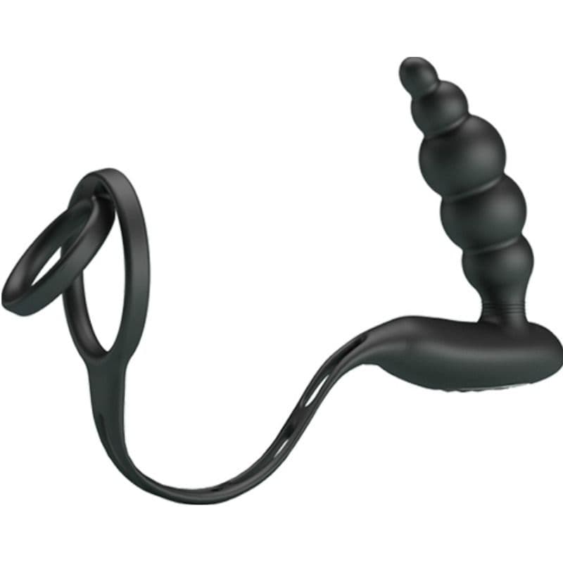 PRETTY LOVE - PENIS RINGS WITH VIBRATOR PLUG thumb 5